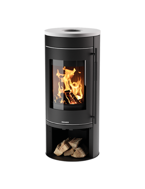 Poêle à bois ORANIER ROTA 2.0 Noir 5,5 kW