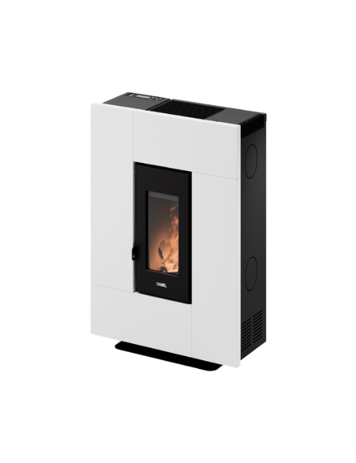 Poêle à granulés Cadel Grace 7 Blanc 6,9 kW.