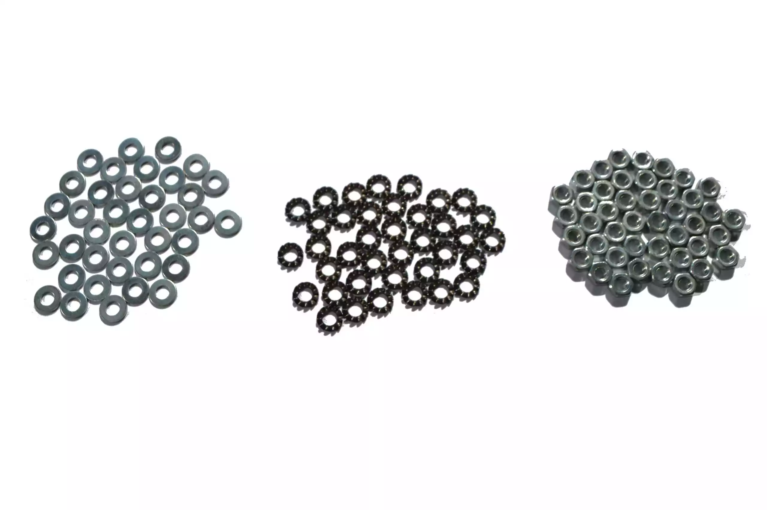Vue du dessus du produit (3 types de vis) Jeux de vis de l'extracteur ecoforest