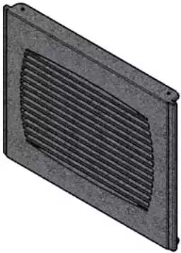 Grille de sortie d'air chaud en fonte pour poêle RED