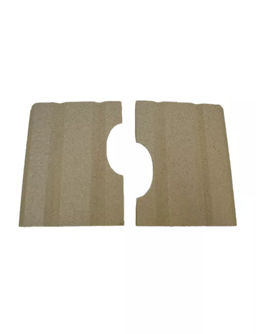 Plaque vermiculite arrière droit pour poêle à granulés Ecoforest Praga/Tokio.