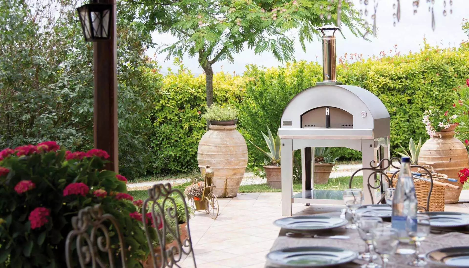 four a pizza mangiafuoco gas fontana forni