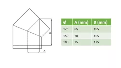 Descriptif COUDE 45° diamètre 200