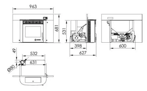 Descriptif détaillé ECO MINI INSERT ECOFOREST
