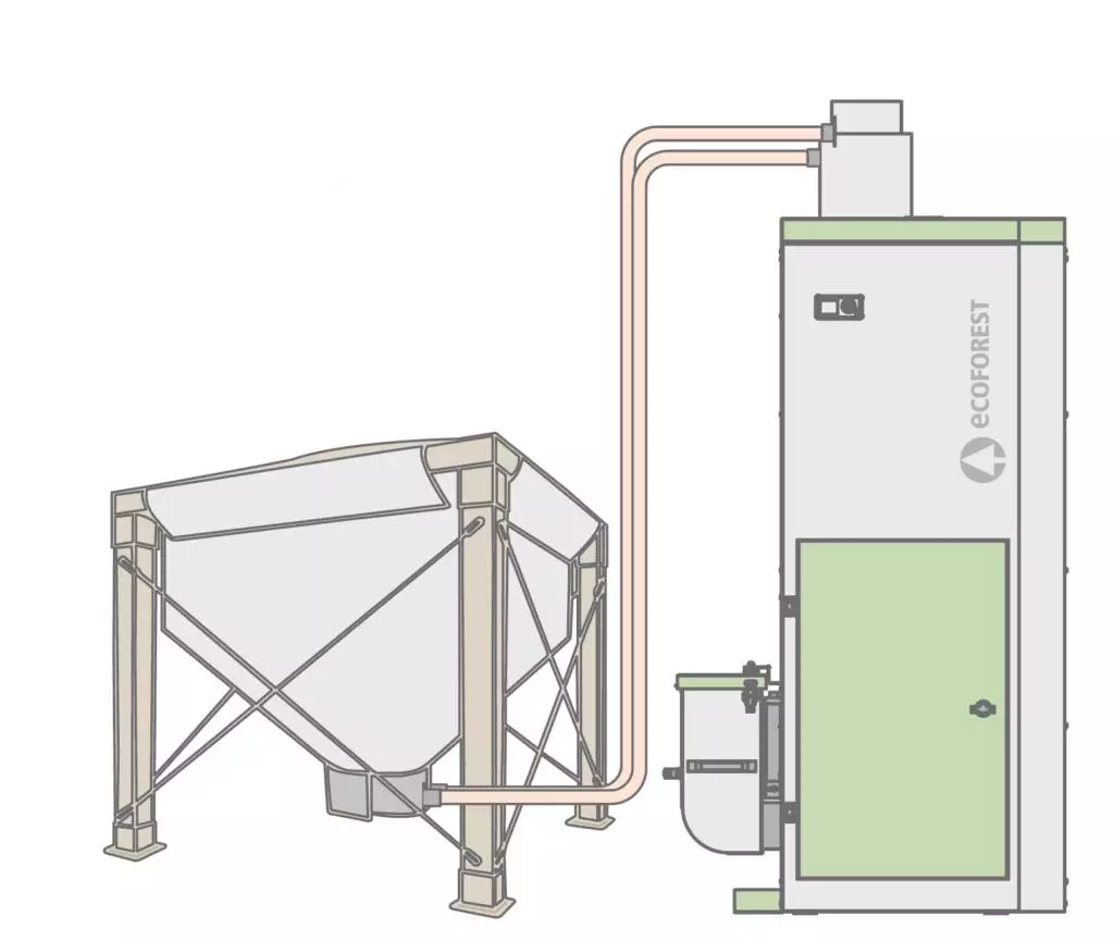 KIT SILO COMPLET 3500 ECOFOREST