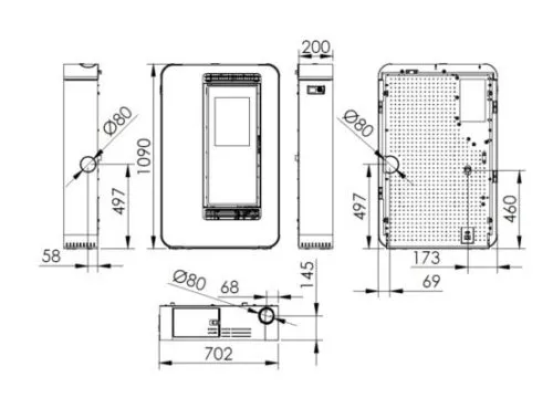 Spécifications MONACO NOIR ECOFOREST
