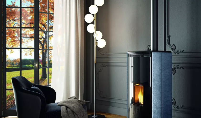 es poêles à pellets installées à l'intérieur de la maison